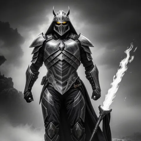 powerful big armor
masterpiece, highly detailed 8k photorealistic raw photography, best quality, low lighting and shadows
a man with futuristic spectral armor of black and white tones, surrounded by a mysterious and enigmatic aura, spectral background, whi...