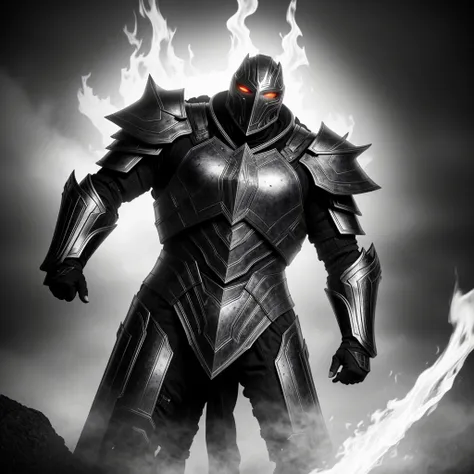 powerful big armor
masterpiece, highly detailed 8k photorealistic raw photography, best quality, low lighting and shadows
a man with futuristic spectral armor of black and white tones, surrounded by a mysterious and enigmatic aura, spectral background, whi...