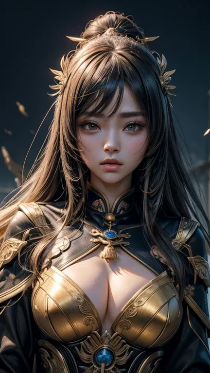 8k, 最high quality, (Highly detailed head: 1.0), (Highly detailed face: 1.0), (Very fine hair: 1.0), Highly detailed official artwork, Anime Moe Art Style, Beautiful and detailed anime art, Sleek Long Hair、Model shooting style, (Highly detailed CG Unity 8k ...