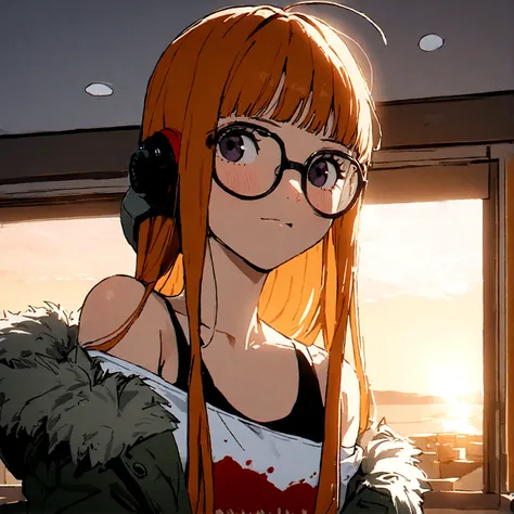 1girl, sakura futaba, upperbody, (masterpiece), cinematic, beautiful light, best quality, newest,  absurdres.best quality,indoor...