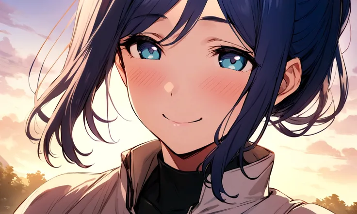 Kanan Matsuura, masterpiece, highest quality, Happy appearance, A lovely smile, Shiny