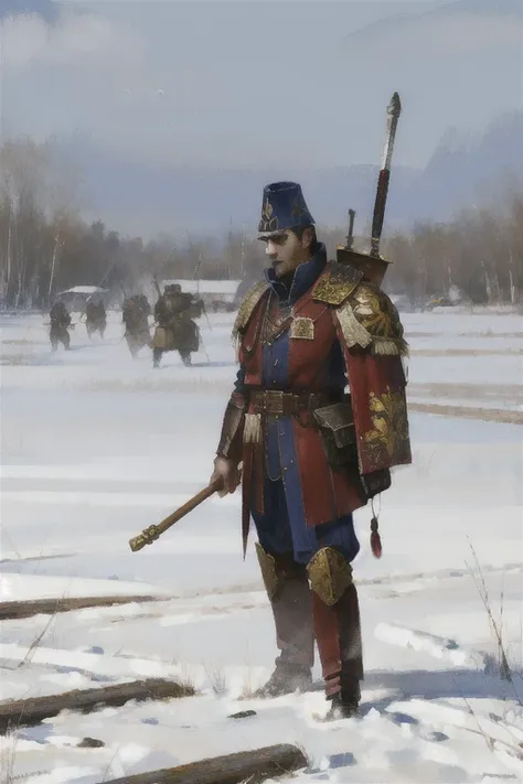 (masterpiece, best quality:1.2),intricate details, solo, armor,jakubrozalskistyle  warhammer, 40k, imperial, guardsman