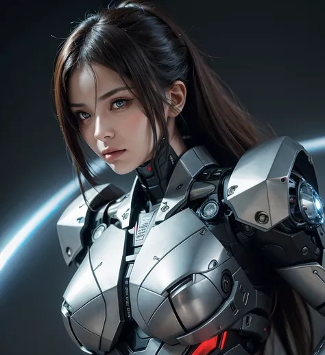 Textured skin, Super Detail, high details, High quality, Best Quality, hight resolution, 1080p, hard disk, beautiful,(War Machine),(Rocket Missile),Beautiful Cyborg Woman,Mecha Cyborg Girl,Battle Mode,Girl with a mecha body,A powerful cyborg woman, sleek a...