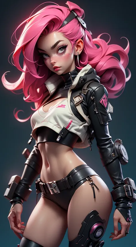 ((Best Quality, best resolution, award-winning portrait, official art)), ((perfect Masterpiece)), ((Realistic)) and ultra-detailed photography of a 1nerdy cyberpunk girl with goth and post apocalyptic colors. She has ((long caramel-colored hair)), wears a ...