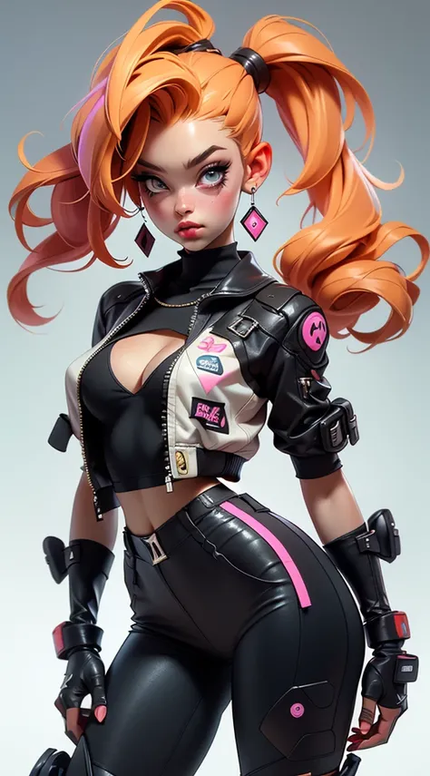 ((Best Quality, best resolution, award-winning portrait, official art)), ((perfect Masterpiece)), ((Realistic)) and ultra-detailed photography of a 1nerdy cyberpunk girl with goth and post apocalyptic colors. She has ((long caramel-colored hair)), wears a ...