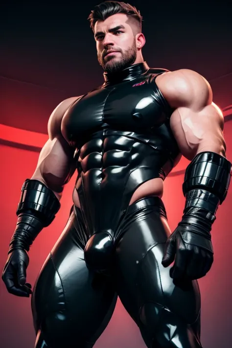 Drones converting a man into another obedient brainwashed faceless black rubber drone covered in shiny black rubber from head to toe. Nullified crotch bulge covered in shiny black latex all over. Hyper muscles. Big biceps. Big triceps. Broad shoulders. Big...