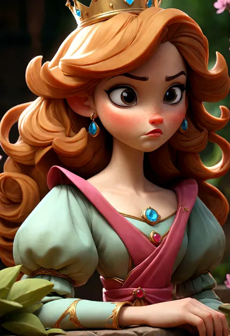 Excellent HD 8K female classical art cartoon princess