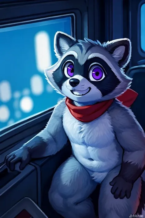 rambley racoon is a short little raccoon mascot, he lives inside of networks and code, making his appearances on tv screens and ...