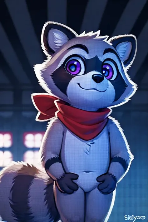 rambley racoon is a short little raccoon mascot, he lives inside of networks and code, making his appearances on tv screens and ...