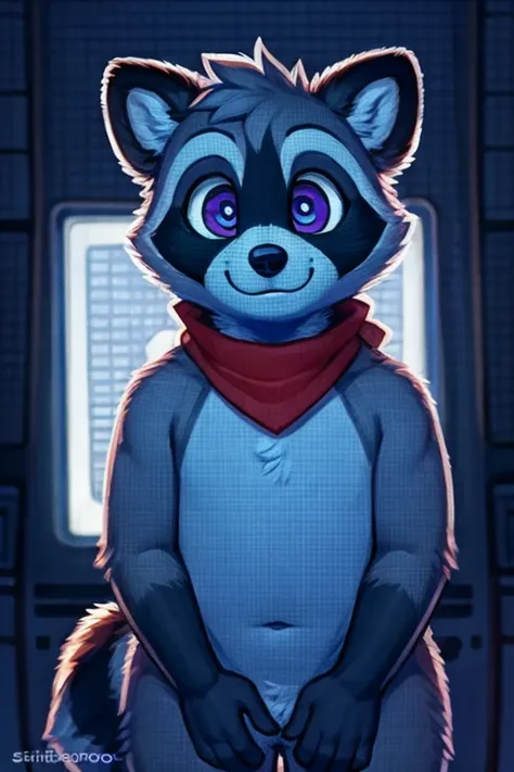 rambley racoon is a short little raccoon mascot, he lives inside of networks and code, making his appearances on tv screens and ...