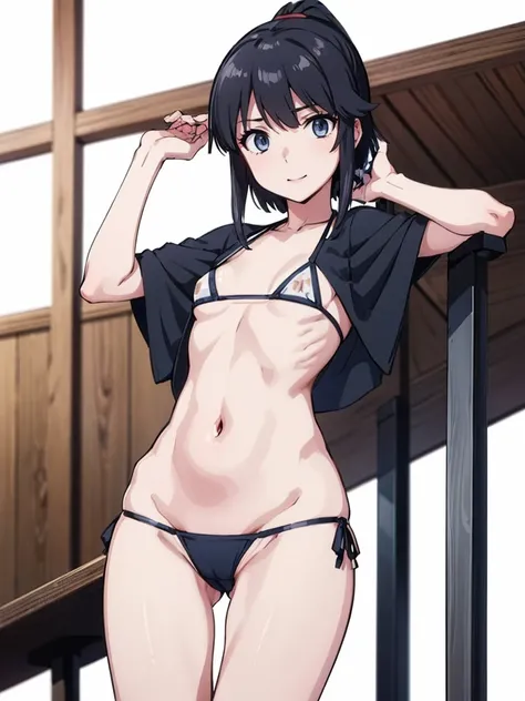 (from below:1.2),(( Fleet Collection、Kantai Collection、Yao、standing,multiple views)),((whole body、whole body,nurse,bikini)、18-year-old、woman,whole body写真, ((white background))) 、Best image quality, high quality, The background is clear，きれいなwoman, Japanese,...