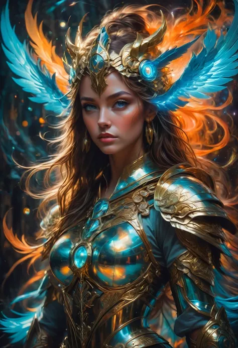 Female Warrior, by Peter Mohrbacher and Brandon Woelfel, best quality, masterpiece, very aesthetic, perfect composition, intricate details, ultra-detailed