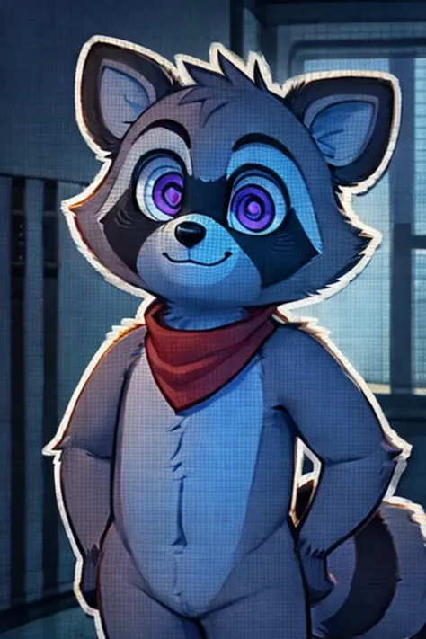 rambley racoon is raccoon mascot, he lives inside of networks and code, making his appearances on tv screens and monitors, 
 he ...