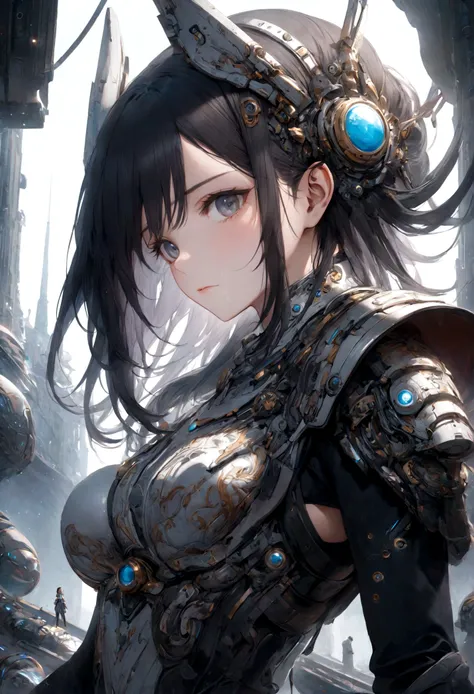 Female Warrior, best quality, masterpiece, very aesthetic, perfect composition, intricate details, ultra-detailed