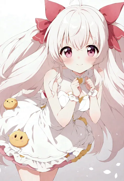 High definition images featuring a charming and girly vibe、Presenting a striking portrayal of Honey Kisaragi。Beautiful woman in a shining white outfit、Emphasizes her figure。Honey Kisaragi is、In the world of Cutie Honey、Despite his formidable skill、Known fo...