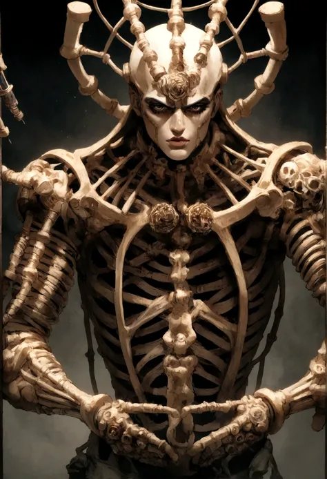 Jojo Stand, Bone Hollow ribcage, syringes instead of arms