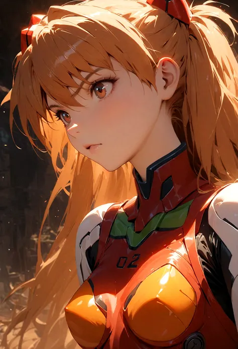 Asuka Langley Soryu, anatomically correct，solo，xianxia, Close-up shot，xianxia