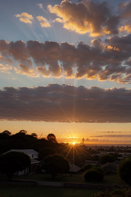 Sunrise on van stadens 