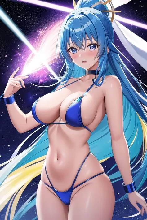 professional photo of senounatsuru, senou natsuru, 1girl, blue hair, long hair, straight hair, orgasm, embarrassed, a glowing nude girl flying in the luminous magical background, mistic background, looking_at_viewer,
detailed skin, detailed eyes, detailed ...