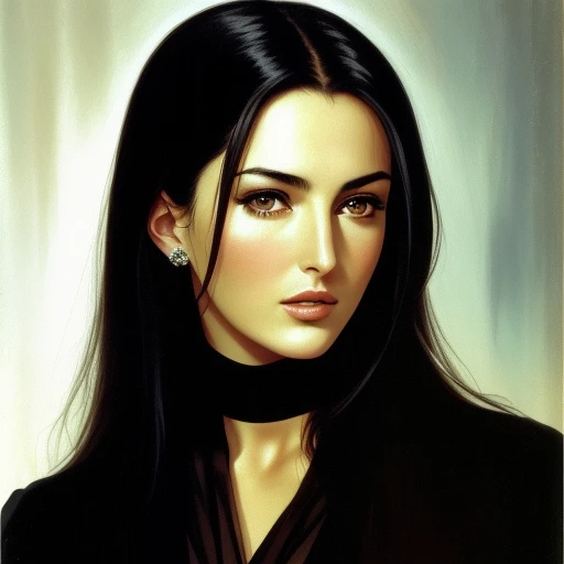 tmasterpiece，Highest image quality，A detailed face，Monica Bellucci