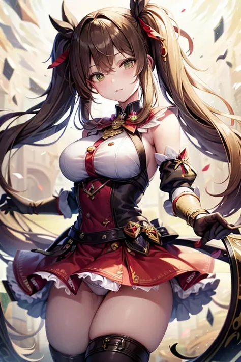 (masterpiece), (highest quality), detailed,
1 girl, difficult, Twin tails, long wavy hair Twin tails.Hair between the eyes,Dark green eyes ,Dark green hair, (Magical girl:1.2),
bow, dress, (pink:0.6), Over legwear, boots, Too many decorations, too many bow...