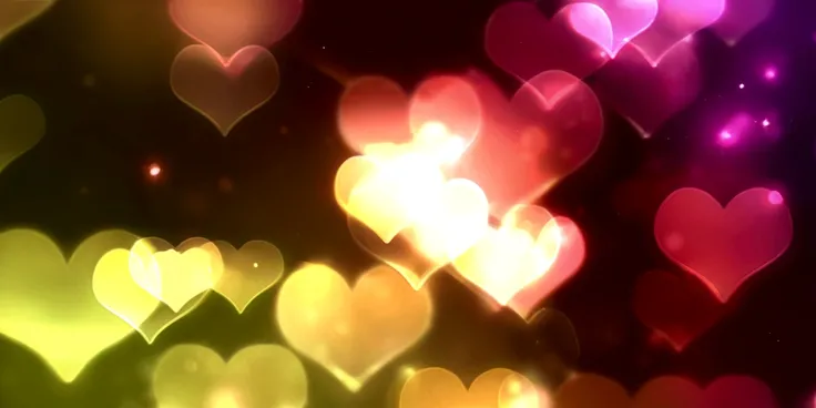 a close up of many hearts are shown in a blurry photo, hearts, charming bokeh, neon glow soft bokeh, nice bokeh background, many hearts, bokeh scenery, pink hearts in the background, several hearts, soft bokeh, soft blur and glow, bokeh effect, soft bokeh,...