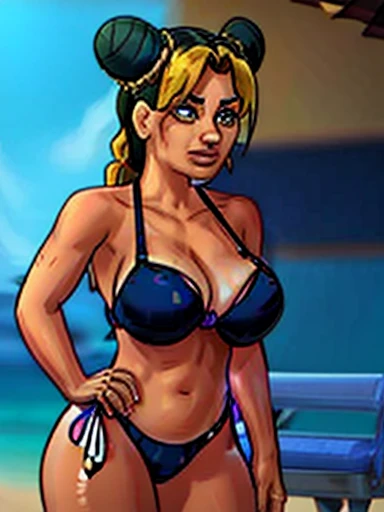 ((Extreme micro bikini)), Jolyne, seios grandes
