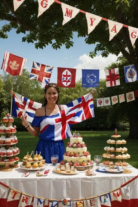 I NEED TO CREAR A BANNER TO PROMOTE THE ENGLISH FESTIVAL, DATE 25 JUNE, TEMATIC Gastronomic fair of English-speaking countries, customs and traditions. Prizes: Cash, Party