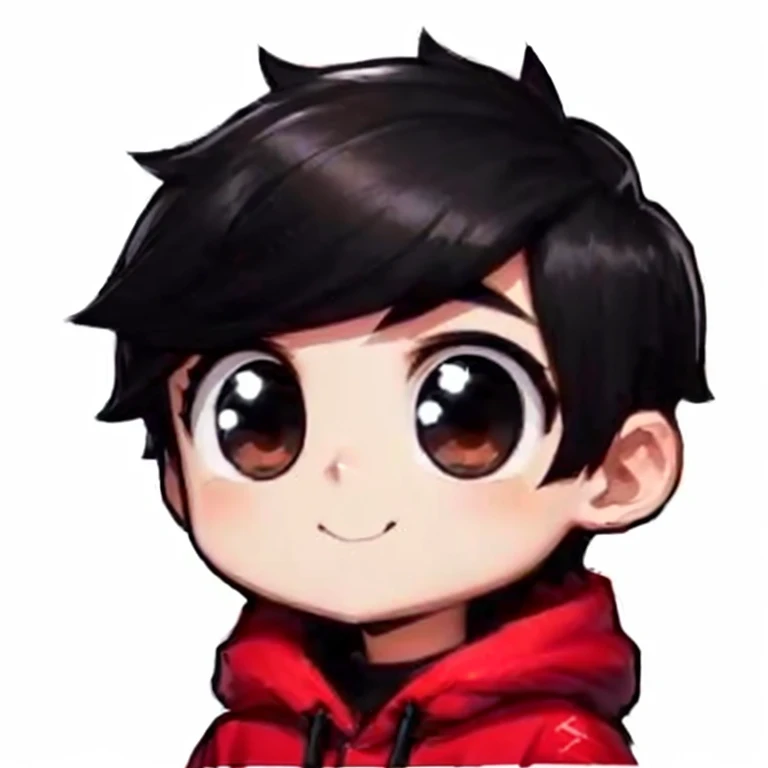 um garoto de desenho animado com uma jaqueta branca e cabelo preto, ruan fofo vtuber, half body head shot, foto do perfil 1024px, personagem fofo, foto de perfil discordante, estilo anime do ig studios, por Mestre Kanbun, estilo de arte de anime de alta qu...