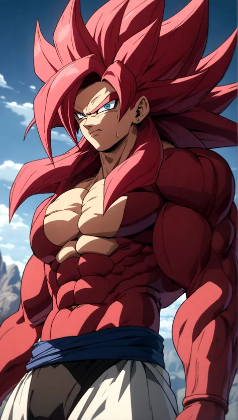 (Best quality, masterpieces,anime style,style of akira toriyama:1.1)，super saiyan 4