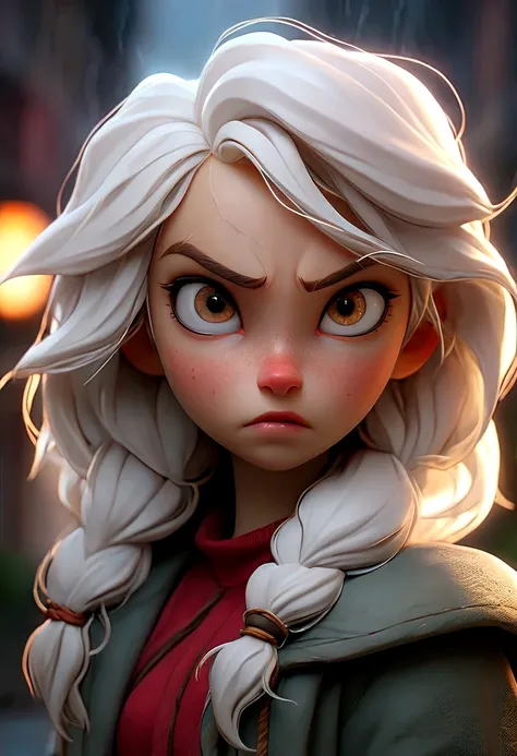 masterpiece, best quality, extremely detailed, cinematic lightning, intricate detail, highres, official art, finely detailed beautiful face and eyes, high resolution illustration, 8k, depth of field, bokeh, solo, 1girl, a girl with white hair and red eyes,...