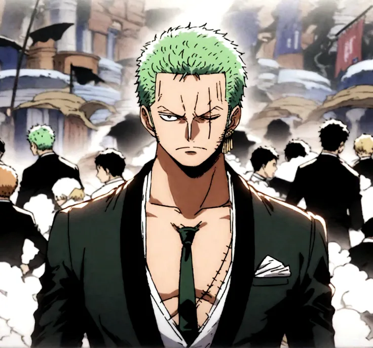 embark on a creative journey to depict zoro from the acclaimed anime "one piece" in a whole new light. picture zoro with a touch...