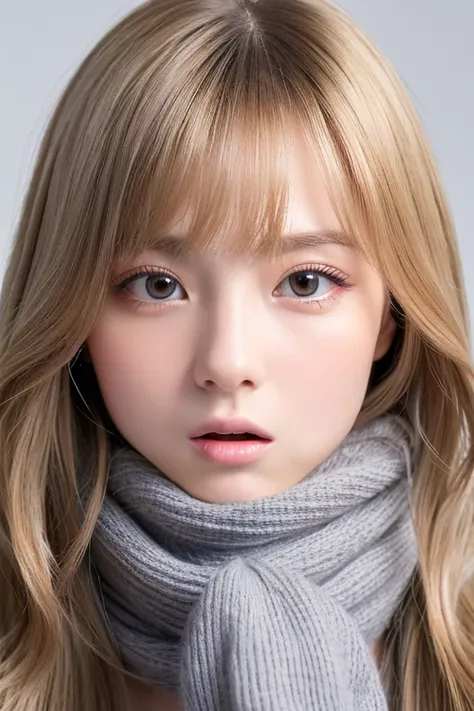 ((No makeup、close your mouth:1.2))、(realistic、Photoreal、super detailed、best detailed skins、highest quality、masterpiece、超A high resolution)、cute russian woman、14 years、high school girl、young girl、1 girl、have bangs、ash blonde:1.7、double eyelid、drooling eyes、...