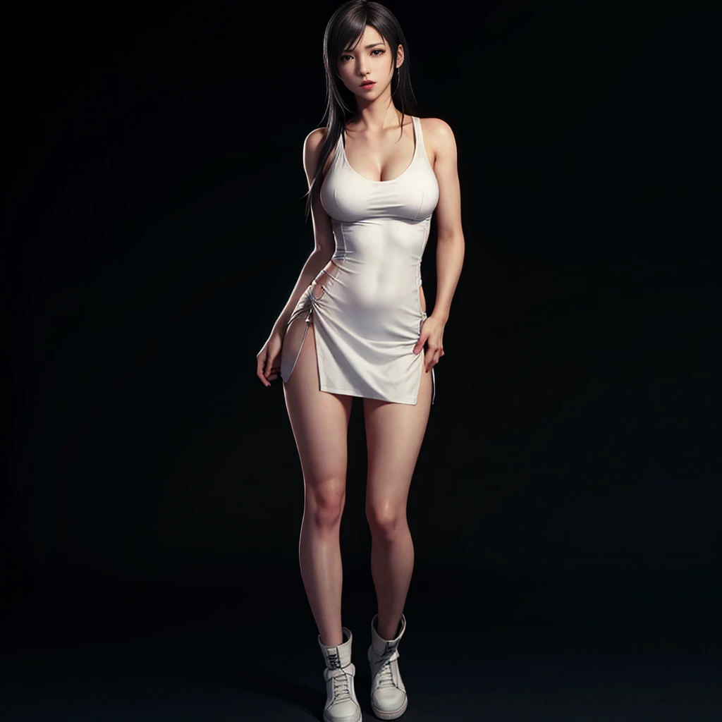 Tifa lockhart, white short dress