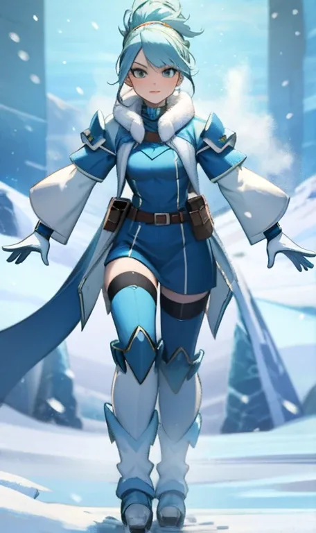 Arctic Frost Ranger: A suit featuring icy blue and frosty white hues, accented with snowflake patterns and frost crystals. This Ranger commands the power of ice and cold, with abilities such as creating blizzards, forming ice constructs for defense, and fr...