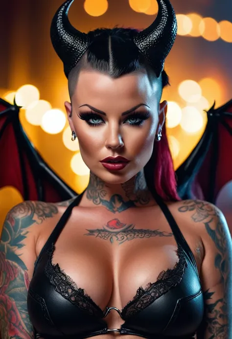 4k highly detailed, realistic digital photography in extremely high quality RAW format, (portrait photo of Christy Mack as a fantastic succubus), (Beautiful and detailed eyes: 1.1), busty, fool, seductive, sexual, big breasts, Epic, Hyperrealistic, hyperre...