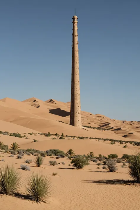 Tall tower in the desert