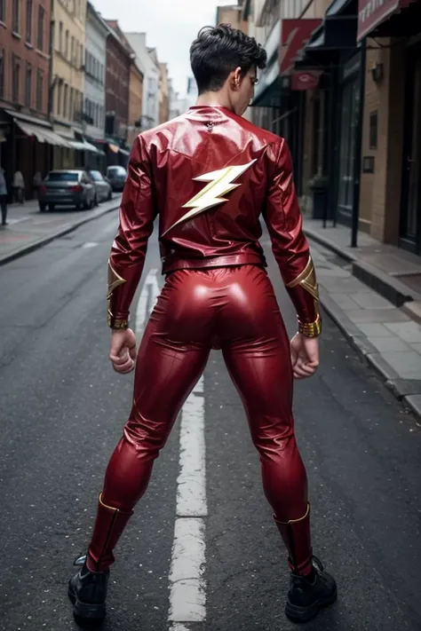 boy dressed like flash with a big ass and a one dick