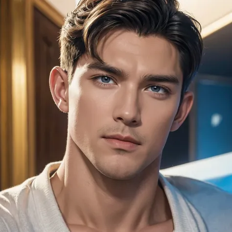 bobby drake, o homem de gelo, x-men, cabelo castanho claro, olhos castanhos, musculoso.