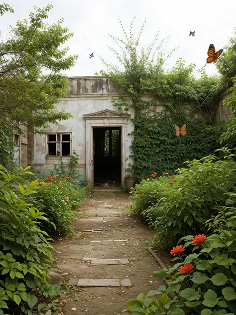 abandoned gardens and butterflies and youth