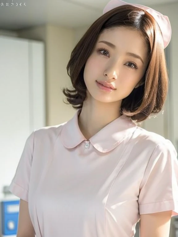 1 girl,(Wearing white nurse clothes:1.2),(RAW Photos, highest quality), (Realistic, photo-Realistic:1.4), masterpiece, Very delicate and beautiful, Very detailed, 2k wallpaper, wonderful, finely, Very detailed CG unity 8k wallpaper, Very detailed, High res...