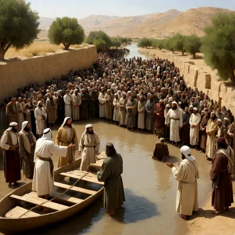 During the time of Jesus, the people of Israel were diverse in their backgrounds, occupations, and beliefs, yet united by their shared heritage and faith. As Jesus crossed the Jordan River, he would have encountered a variety of individuals, each with thei...