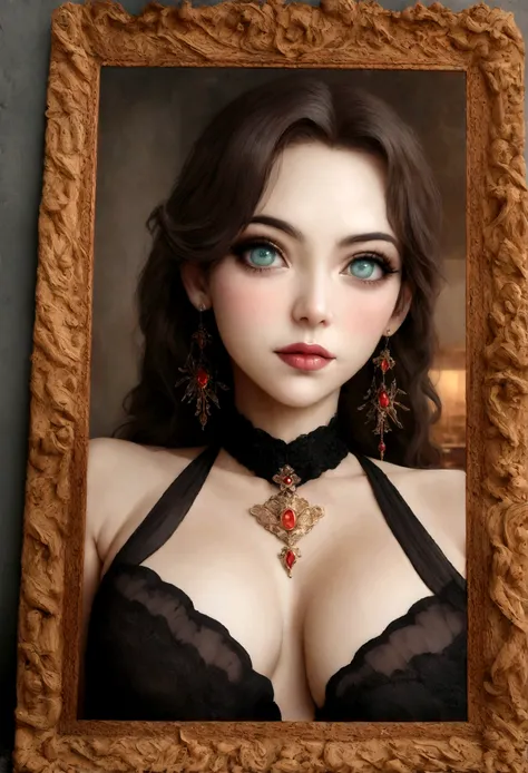 arafed femme pleinement , fille sexy aux yeux marrons, ultra realistic, Meticulously detailed, Portrait de Sophie Mudd, cheveux bruns et grands yeux, selfie d&#39;une jeune femme, The eyes of Dubai, violette myers, sans maquillage, maquillage naturel, rega...