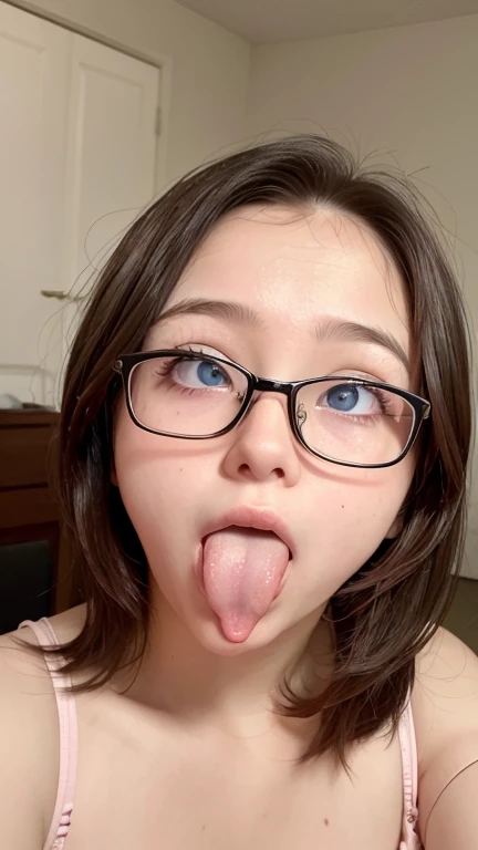 woman, beautiful girl, 、 Baby Face, Realistic skin of the highest quality, Eyes are focused, 20-year-old, Sticking out tongue, Focus on the mouth, Open your mouth, Long Tongue, saliva, Open your mouth , You can see inside the mouth, Open your mouth  舌を突き出す...