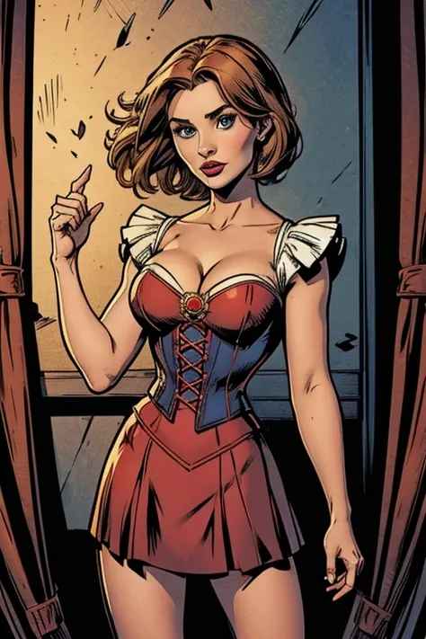 short skirt: Mary Poppins: Jenna Coleman, Emma Rigby, Emilie de Ravin, Corset, Disney princess, cleavage: Emma Frost: scarlet witch: