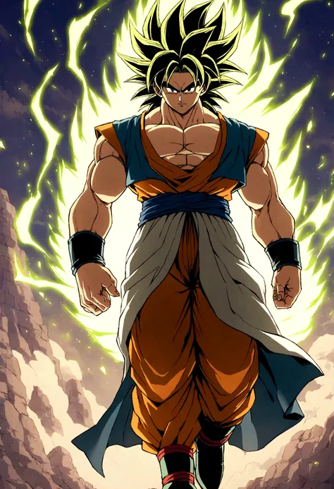 create the fusion of goku and broly super saiyan