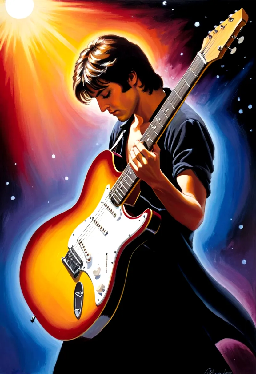 while my guitar gently weeps