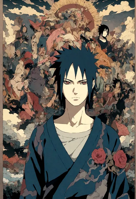 fusion of characters from the anime naruto shippuden: Naruto uzumake e sasuke uchiha