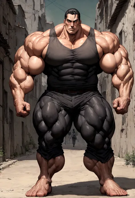 Europe man gymer wearing full vest , big muscle, height 190 cm, big shoulder, big muscle foot, (draww eye detail), (realestic)