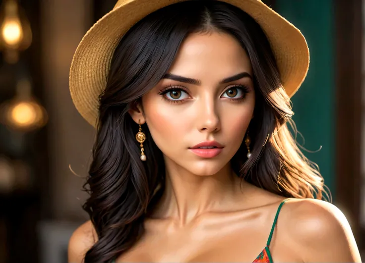 1 garota super linda, salome (one piece), one piece, cobriu seios gigantescos, lindos olhos detalhados, beautiful detailed lips, rosto extremamente detalhado, long eyelashes, realista, photorealista, photo-realista:1.37, (melhor qualidade, 4k, 8K, high res...